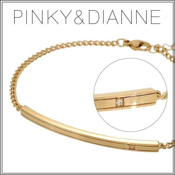 Pinky&amp;Dianne ピンキー&amp;ダイアン ブレスレッド レディース シャープライン バー シルバ...