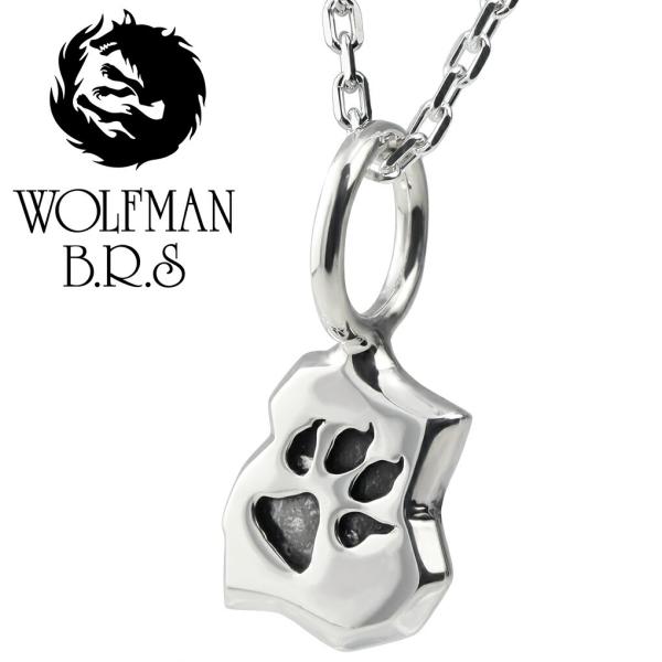 ウルフマンBRS ネックレス ウルフフットチャーム チェーン付 シルバー ブランド WOLFMAN ...