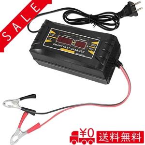 12Vバッテリー充電器 バッテリーチャージャー 6A パルス充電器 LED インテリジェントディスプレイ搭載 SON-1206D