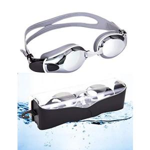 スイミングゴーグル スイムゴーグル 水中メガネ 水泳ゴーグル UVカット 曇り防止 クリア 防水 男女兼用 ゴーグル ケース付き