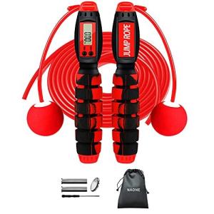 Naone なわとび 縄跳び トレーニング用 2way跳び式 大人用 子供用 ダイエット カロリー消費 筋トレ用 消費カロリー計算 回数カウント 長さ