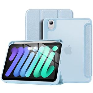 ProCase iPad Mini6 ケース 2021 ペンホルダー付き 耐衝撃保護ケース 三つ折りスタンド マットバックカバー 適用機種：iPad