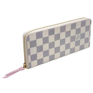 ルイヴィトン N61264 財布 ダミエ・アズール ポルトフォイユ・クレマンス ローズ・バレリーヌ LOUIS VUITTON｜all-brand