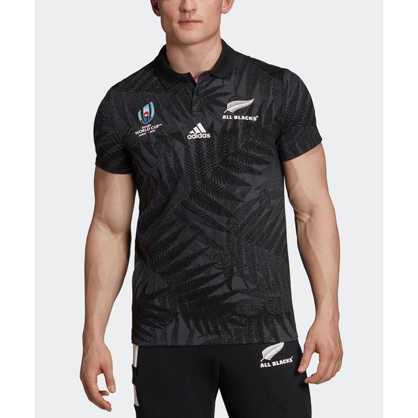 アディダス 半袖 ポロ Tシャツ ラグビーウェア オールブラックス メンズ RWC 2019