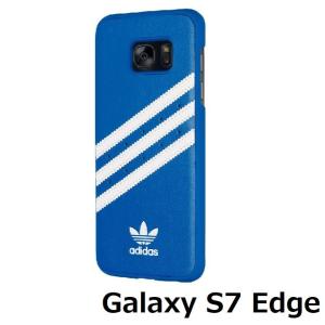 アディダス adidas Galaxy S7 Edge ブルー 3ストライプ ハードケース｜all-for-you