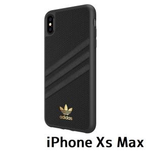 アディダス adidas iPhone Xs Max ブラック ゴールドロゴ ハードケース｜all-for-you