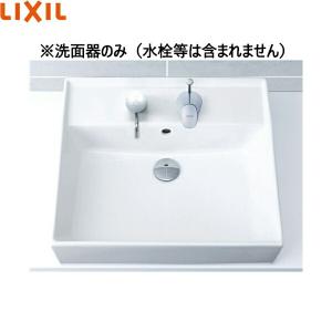 L-555/BW1 リクシル LIXIL/INAX 角形洗面器 ベッセル・壁付兼用式 ピュアホワイト｜all-kakudai