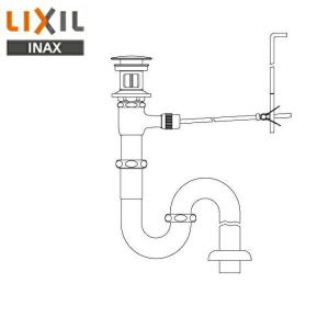 LF-260SAC リクシル LIXIL/INAX ポップアップ式排水金具 呼び径32mm・床排水Sトラップ(排水口カバー付) 送料無料｜all-kakudai