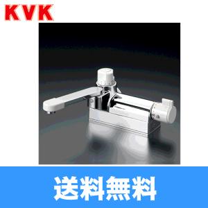 KVK KM298G KVK お湯ピタ デッキ形定量止水付サーモスタット式混合栓 