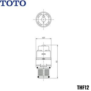 THF12 TOTO 開閉バルブ部 送料無料｜all-kakudai