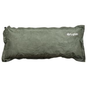 ライシン キャンプ 枕 自動膨張 スエード調 幅70cm ワイド設計 エアー ピロー モスグリーンの商品画像