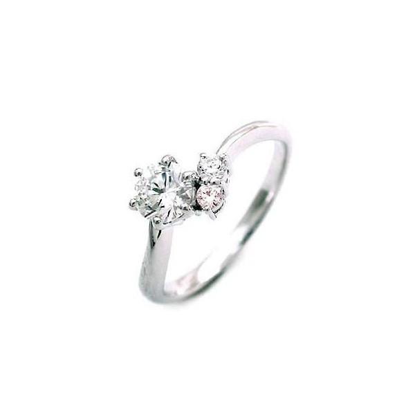 婚約指輪 エンゲージリング プラチナ ピンクダイヤモンド リング オーダー