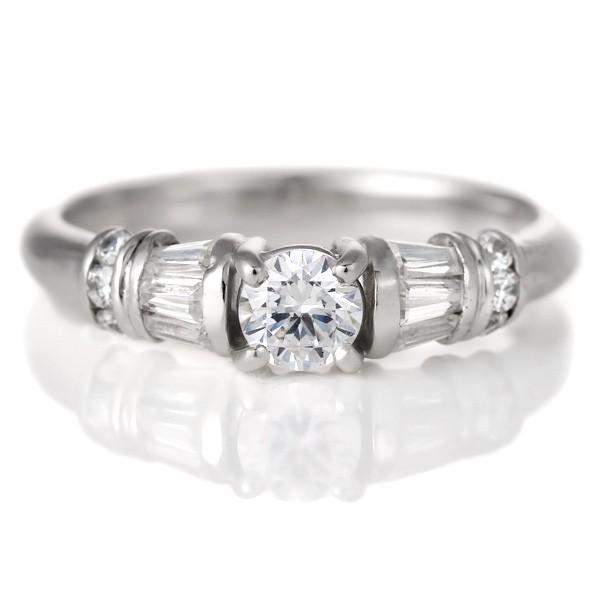婚約指輪 ダイヤモンド プラチナ リング 0.3ct 天然石 エンゲージリング 鑑定書 オーダー