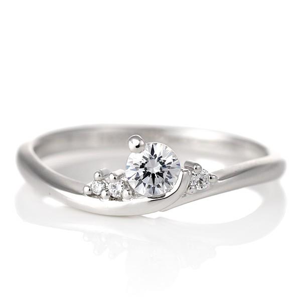婚約指輪 ダイヤモンド プラチナ リング 0.3ct 天然石 エンゲージリング 鑑定書 オーダー
