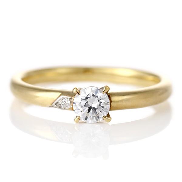 婚約指輪 ダイヤモンド プラチナ ゴールド リング 0.3ct 天然石 エンゲージリング 鑑定書 オ...