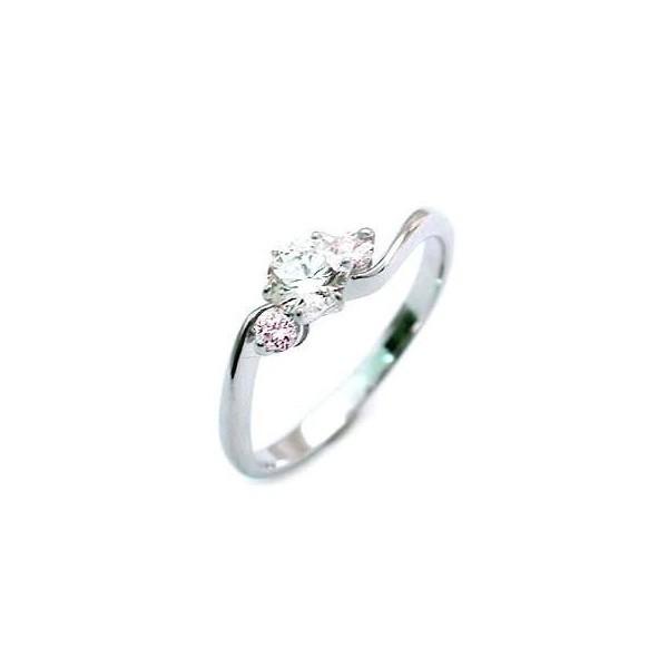 婚約指輪 エンゲージリング プラチナ ピンクダイヤモンド ダイヤ リング オーダー