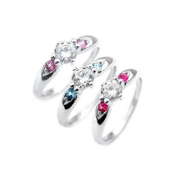 誕生石 プラチナ ダイヤモンドリング 婚約指輪 エンゲージリング オーダー