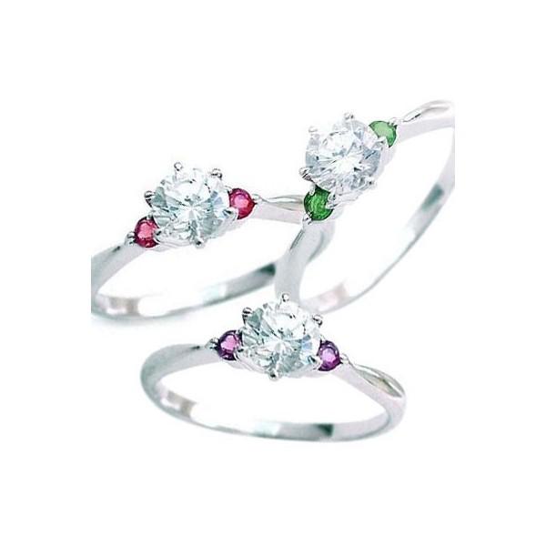 誕生石 プラチナ ダイヤモンドリング 婚約指輪 エンゲージリング オーダー