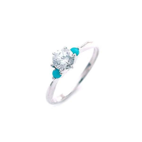婚約指輪 エンゲージリング ダイヤモンド プラチナ リング ターコイズ オーダー