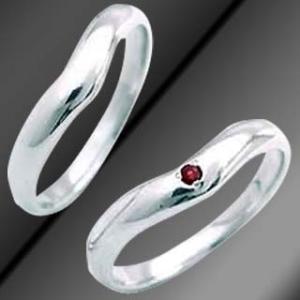 メンズリング CanCam掲載結婚指輪 マリッジリング ペアリング7月誕生石  ルビー オーダー