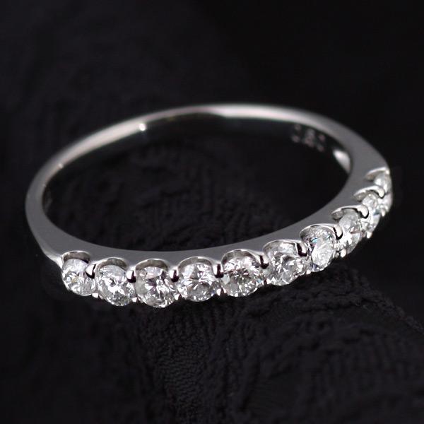 エタニティリング 結婚指輪 マリッジリング プラチナ ダイヤモンド エタニティ リング 0.5カラッ...