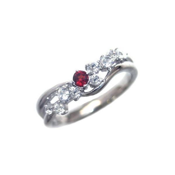 ダイヤモンド指輪 エタニティリング スイート エタニティ ダイヤモンド 1月誕生石プラチナ ガーネッ...