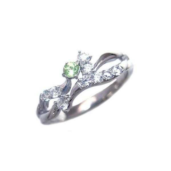 ダイヤモンド指輪 エタニティリング スイート エタニティ ダイヤモンド 8月誕生石プラチナ ペリドッ...