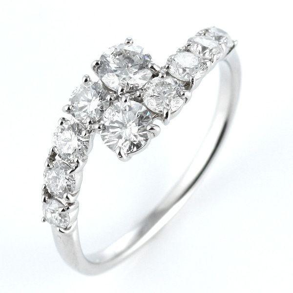 指輪レディース ダイヤモンド指輪 エタニティリング 1カラット ダイヤモンド プラチナ エタニティ ...