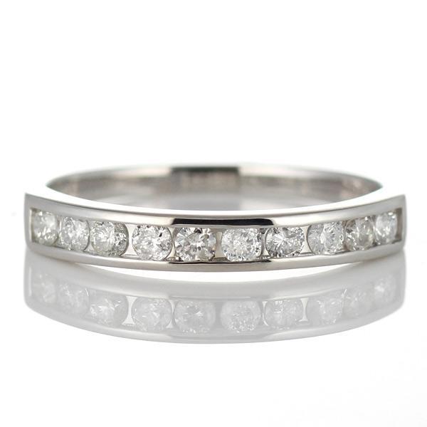 ダイヤモンド指輪 エタニティリング ダイヤモンド プラチナ エタニティ リング イエローゴールド ピ...