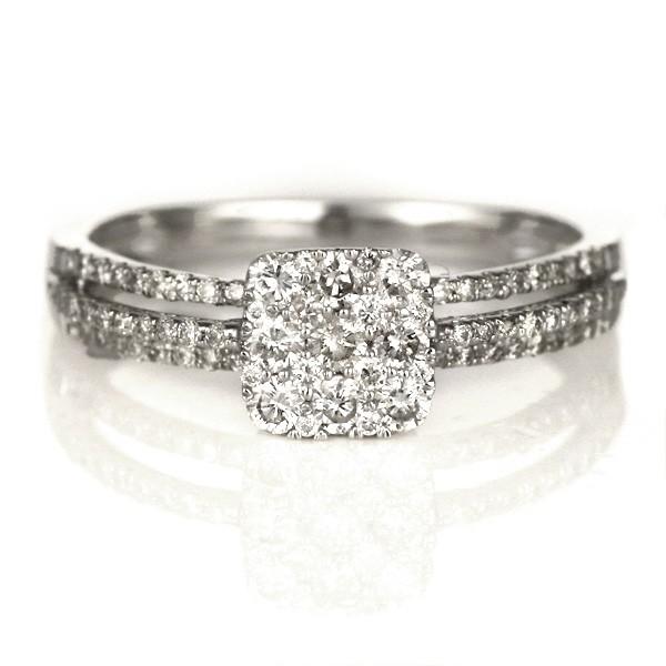 豪華な指輪 k18 ゴールド レディース オーダー