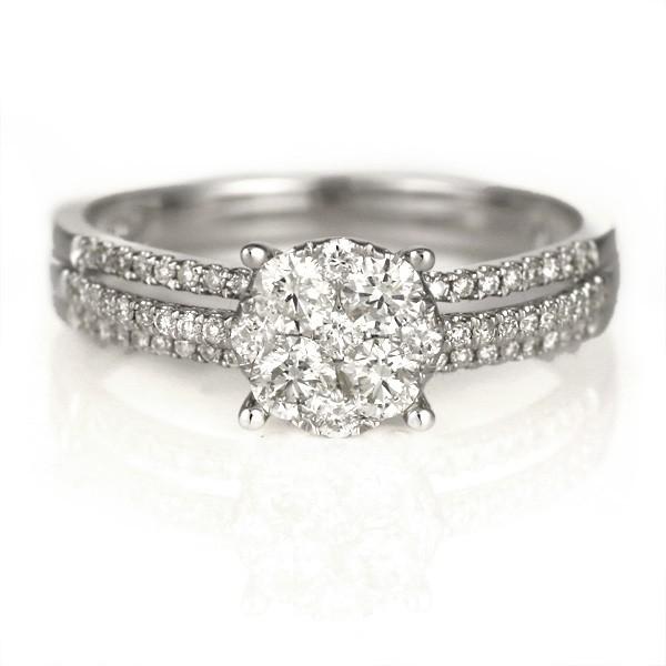 豪華な指輪 k18 ゴールド レディース オーダー