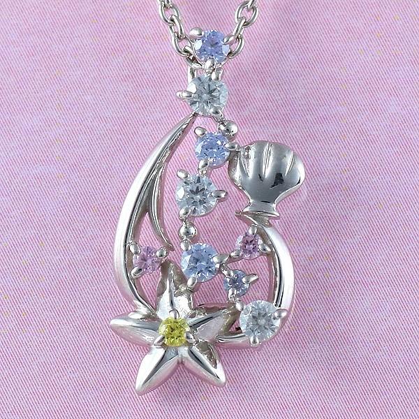 ディズニー アリエル ネックレス ディズニープリンセス Disney シルバーペンダント 人気 di...