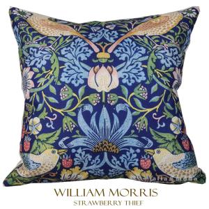 モリス ジャガード織りクッションカバー いちご泥棒 ウィリアム 生地