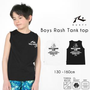 20%OFF! RUSTY ラスティ UPF50+ ラッシュガード ジュニア キッズ 男の子 タンクトップ 130 140 150 160 小学生 中学生 UV ラッシュ かっこいい ノースリ 965462