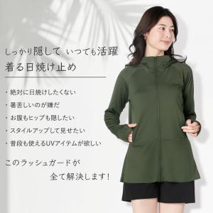 着る日焼け止め 大きいサイズ ラッシュガード ...の詳細画像1