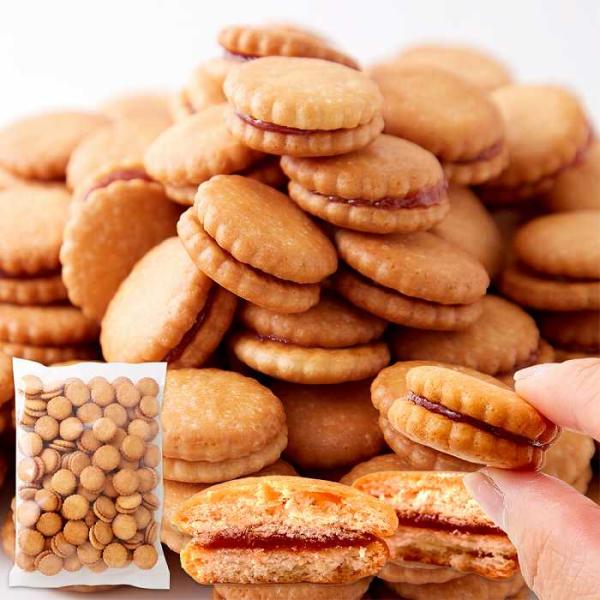 みんなに愛されるロングセラー商品  お徳用 いちごジャムサンドクッキー500ｇ
