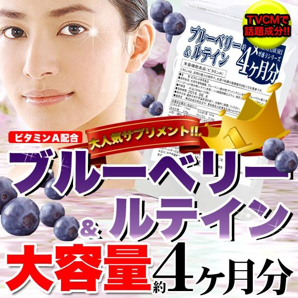 メガ盛り ブルーベリー＆ルテインサプリ約4ヵ月分　送料無料