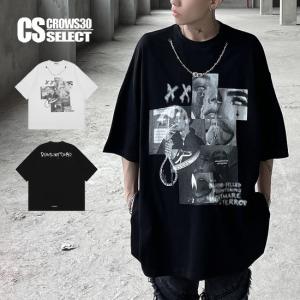 Tシャツ メンズ ストリート系 Tシャツ フォトプリント ネックレス ロング丈 Tシャツ 半袖 カットソー インポート 21 夏 春 新作 お兄系 V系 ビター系 A 1 Neck Rock T Alleglo クローズ30スタイル 通販 Yahoo ショッピング