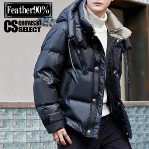 BREATH ダウンジャケット ダウン FAUX LEATHER DOWN JACKET メンズ