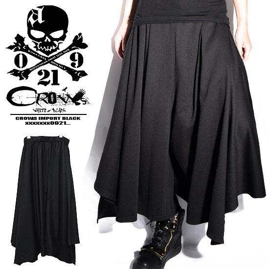 ガウチョパンツ メンズ 袴パンツ ワイドパンツ ドレープパンツ オリジナル ブランド 個性的 V系 ...