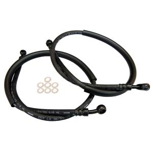 ゼファー750用フィッティング無しのサイド廻しホース黒 ゼファー750用フィッティング無しのサイド廻しホース黒