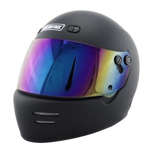 フルフェイスヘルメット マットブラック スモークシールド RIDEZ Xヘルメット バイク用フルフェイスシールド付き マッド