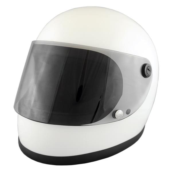 フルフェイスヘルメット ホワイト×ライトスモークシールド Lサイズ:59-60cm VT7 NEO ...