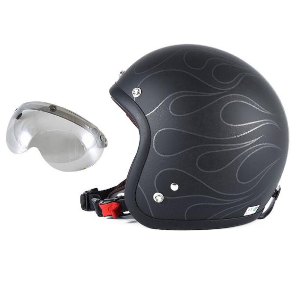 72JAM ジェットヘルメット&amp;シールドセット STEALTH - マットブラック  XLサイズ:6...
