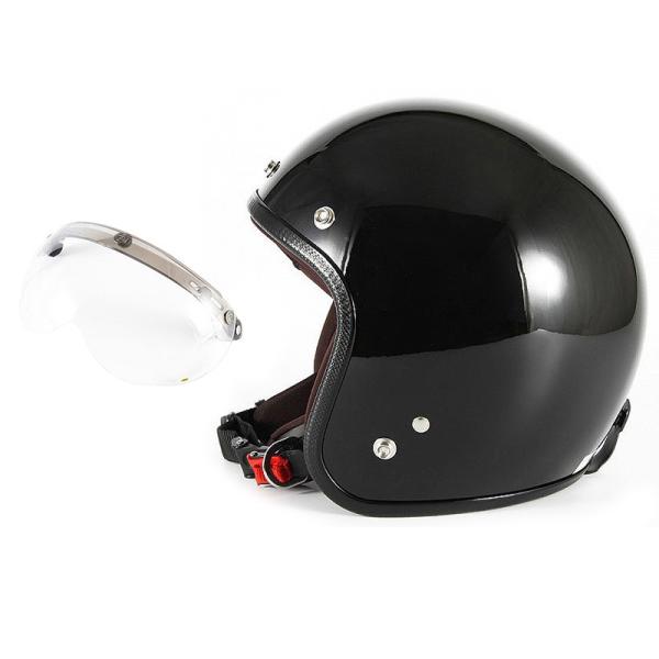 72JAM ジェットヘルメット&amp;シールドセット JP MONO HELMET - ブラック XLサイ...