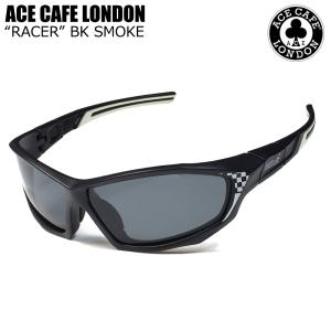 バイク ツーリング ACE CAFE サングラス “RACER” BK SMOKE UVカット 紫外線 偏光 ACE CAFE LONDON エースカフェロンドン N003SG-BKSM｜alleguretto88jp