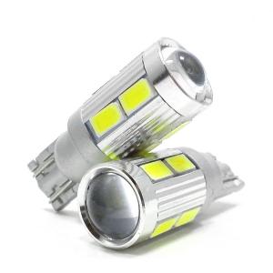 12V LED T10 T16 新型5630チップス 10連 5ワット ホワイト レンズ付き ポジション・バックランプ・ルームランプ・ドアランプ