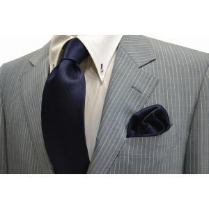 Franco Spada（フランコスパダ） ネクタイ 無地 シルク100％ ブルー