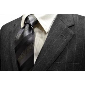 紺地に水色、シルバーのストライプネクタイ/20%OFF/STN-19W027