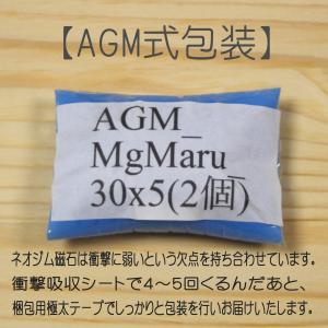 ネオジム磁石 丸型 円形 30x5mm 2個セ...の詳細画像2